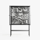 Flight Of Fancy 3 - Loft Cabinet - Diana Catchpole - Antracite - Clear glass