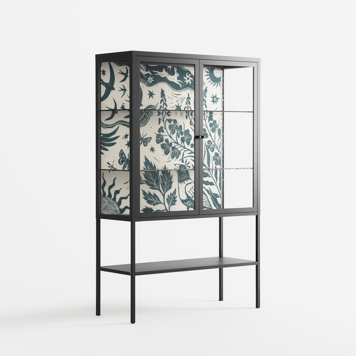Ode to Summer 3 - Loft Cabinet - Diana Catchpole - Antracite - Clear glass