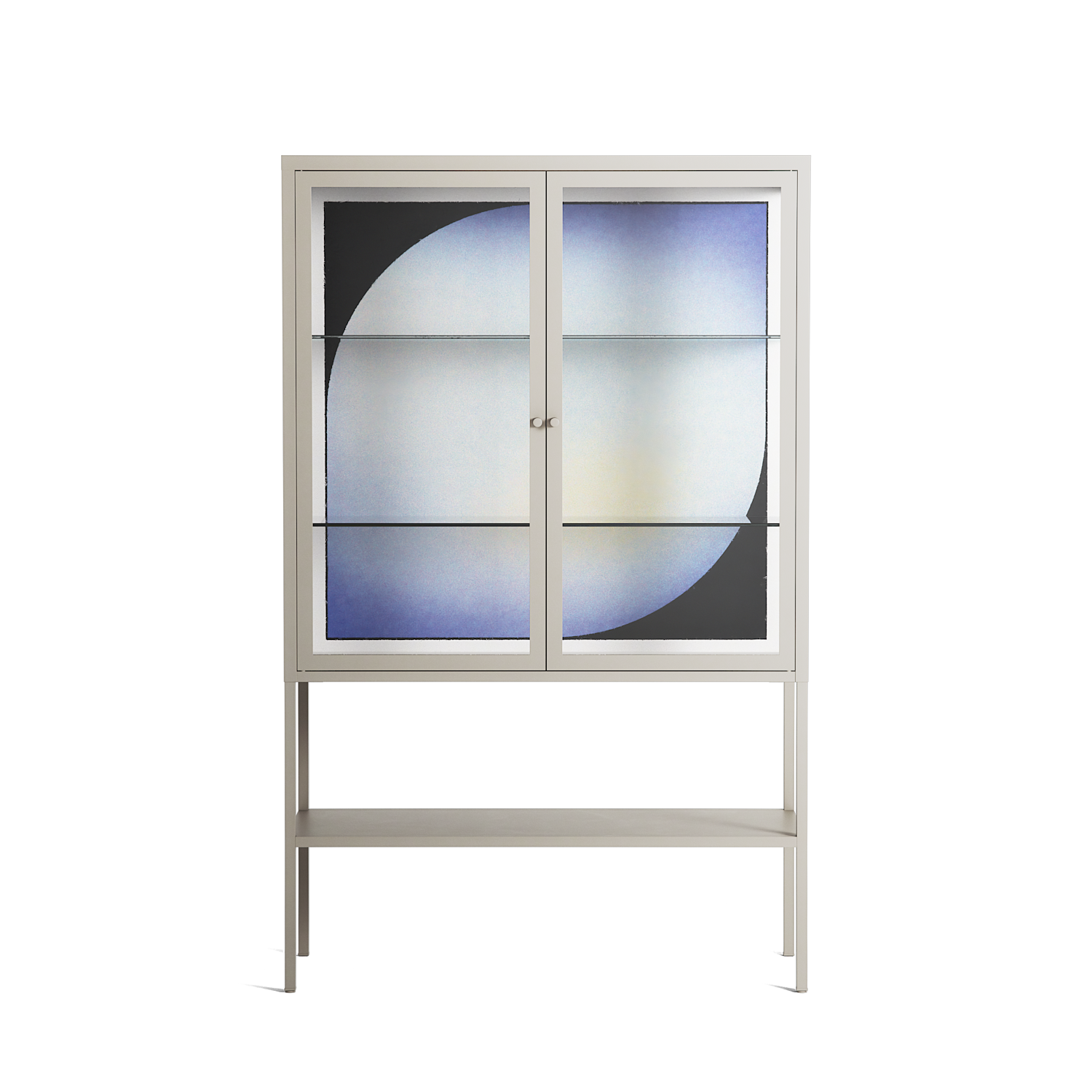 Ambient - Loft Cabinet - Alexander Khabbazi - Pebble - Clear glass