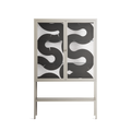 Black Waves - Loft Cabinet - Alexander Khabbazi - Pebble - Clear glass