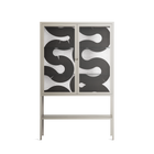 Black Waves - Loft Cabinet - Alexander Khabbazi - Pebble - Clear glass