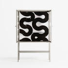 Black Waves - Loft Cabinet - Alexander Khabbazi - Pebble - Clear glass