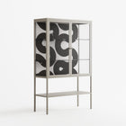Black Waves - Loft Cabinet - Alexander Khabbazi - Pebble - Clear glass