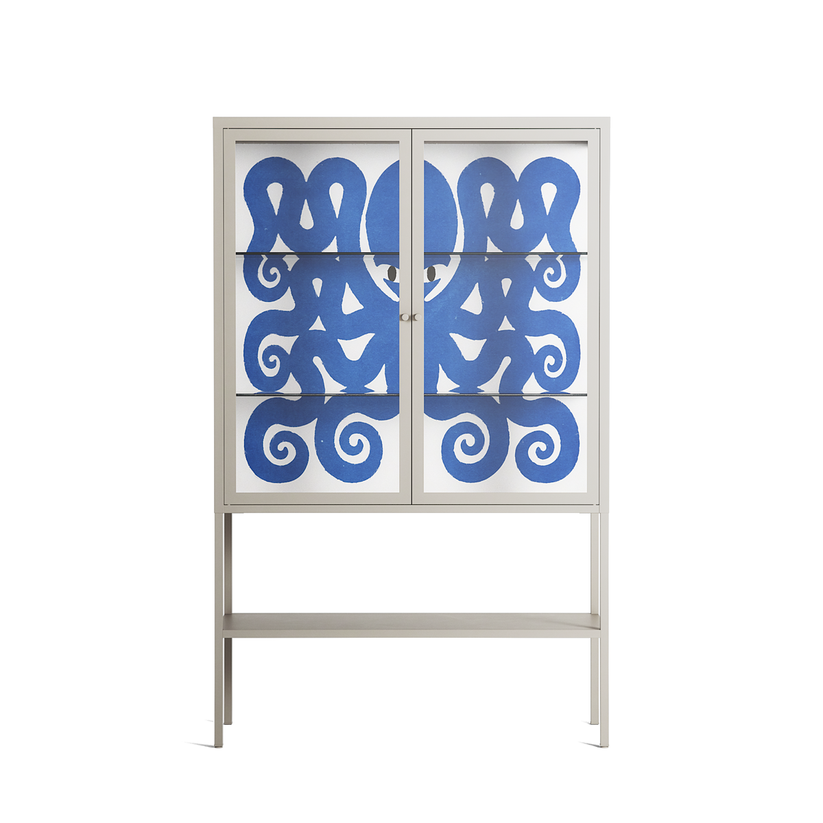 Everything is Confusing - Loft Cabinet - Alexander Khabbazi - Pebble - Clear glass