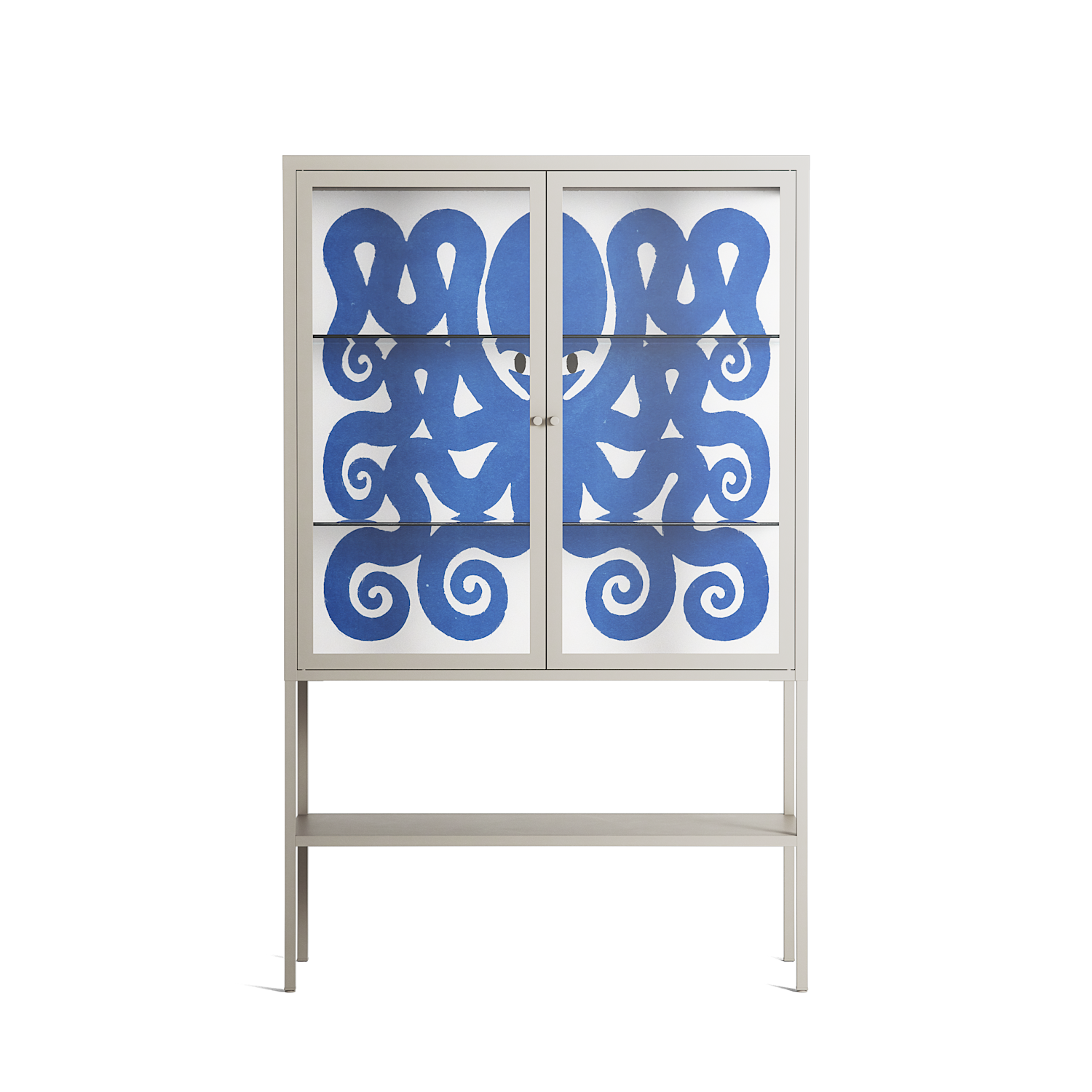 Everything is Confusing - Loft Cabinet - Alexander Khabbazi - Pebble - Clear glass