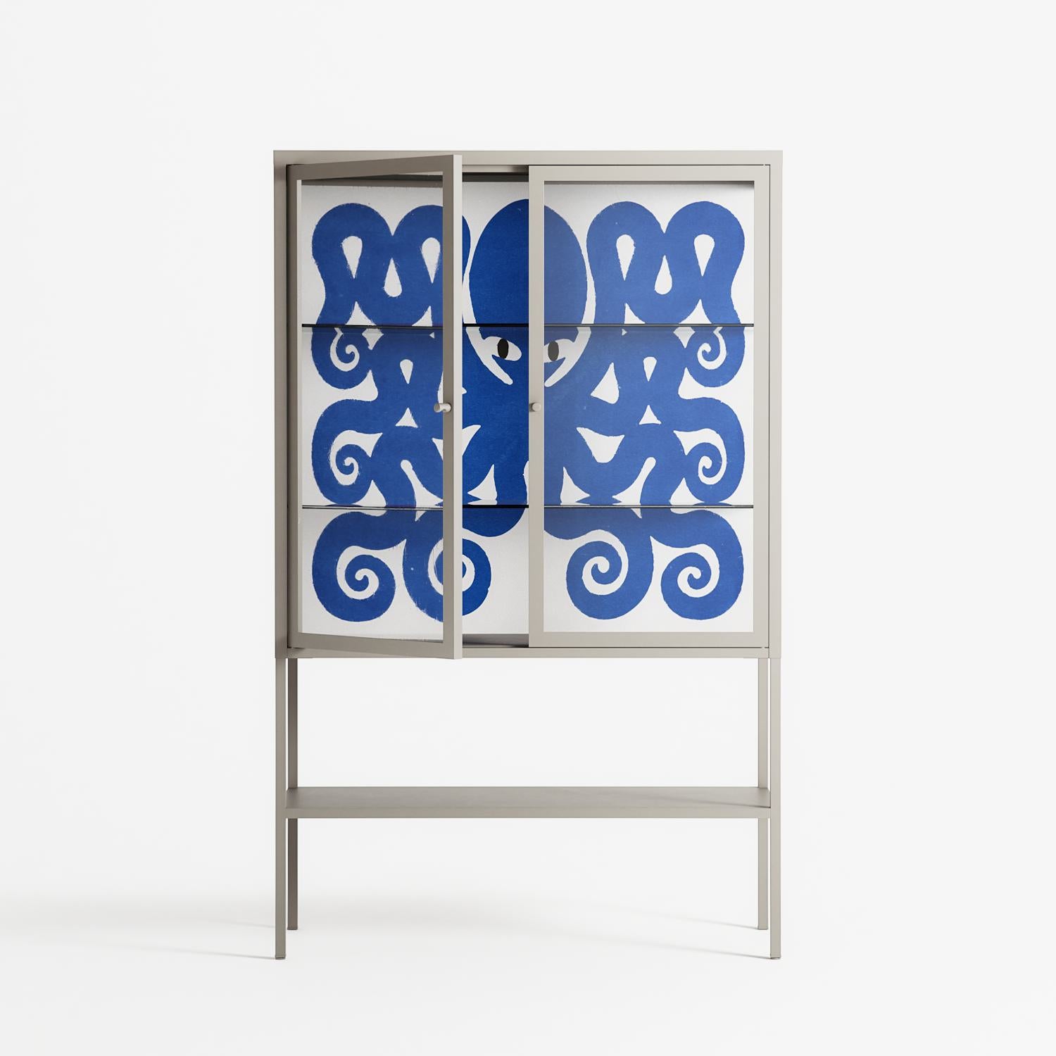 Everything is Confusing - Loft Cabinet - Alexander Khabbazi - Pebble - Clear glass
