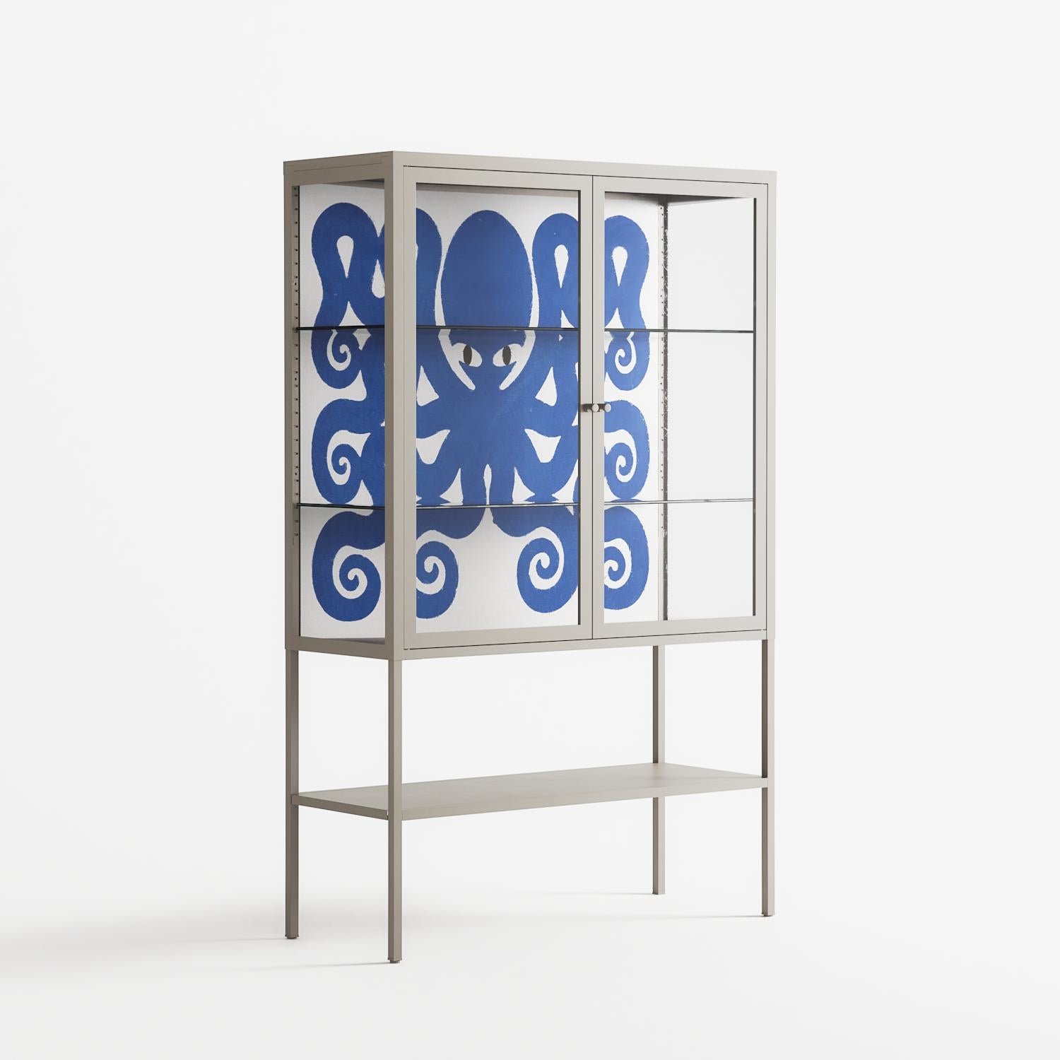 Everything is Confusing - Loft Cabinet - Alexander Khabbazi - Pebble - Clear glass