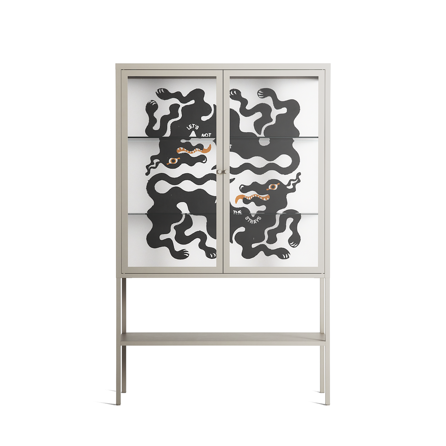 Every Dog - Loft Cabinet - Alexander Khabbazi - Pebble - Clear glass