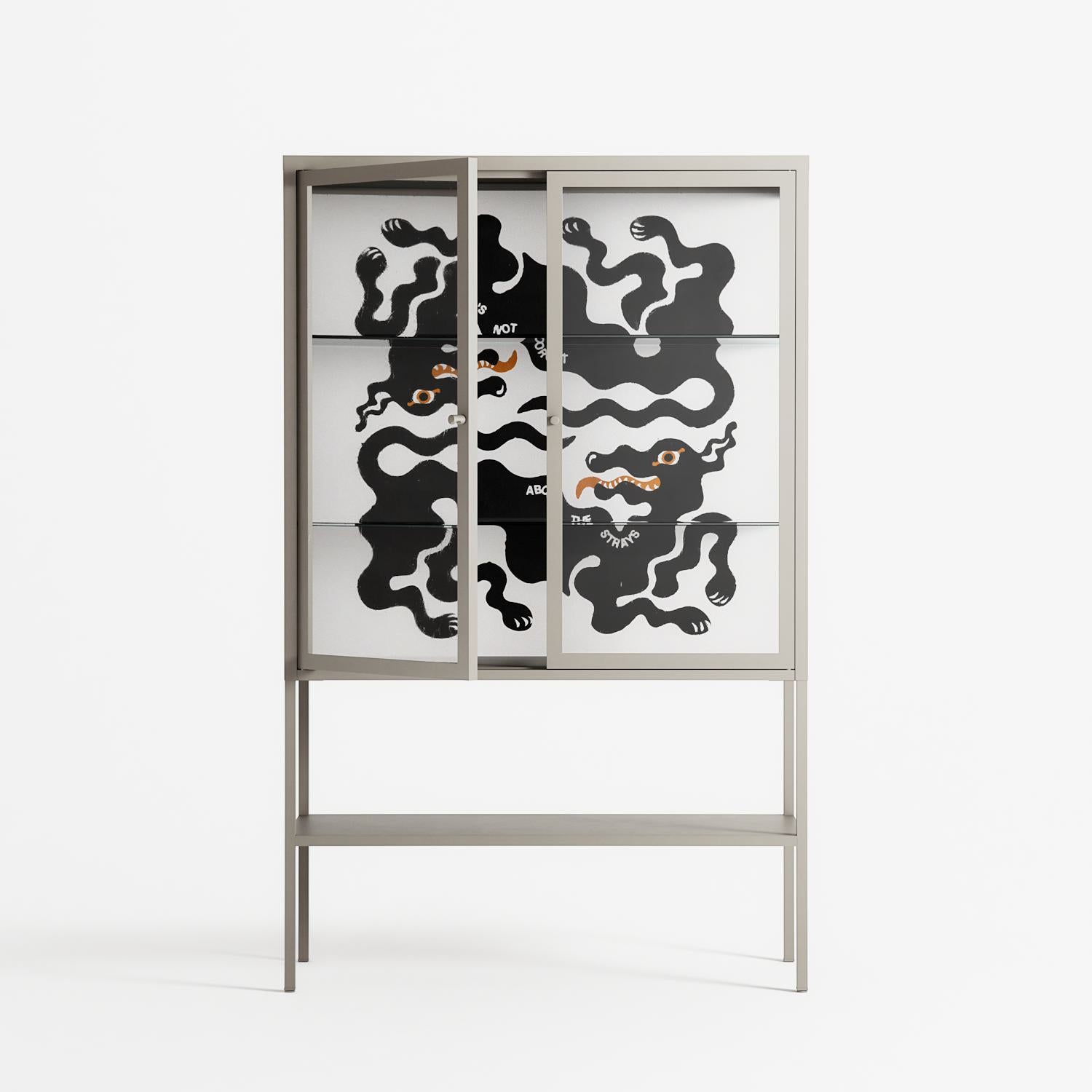 Every Dog - Loft Cabinet - Alexander Khabbazi - Pebble - Clear glass