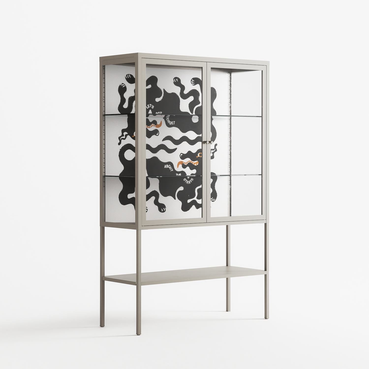 Every Dog - Loft Cabinet - Alexander Khabbazi - Pebble - Clear glass
