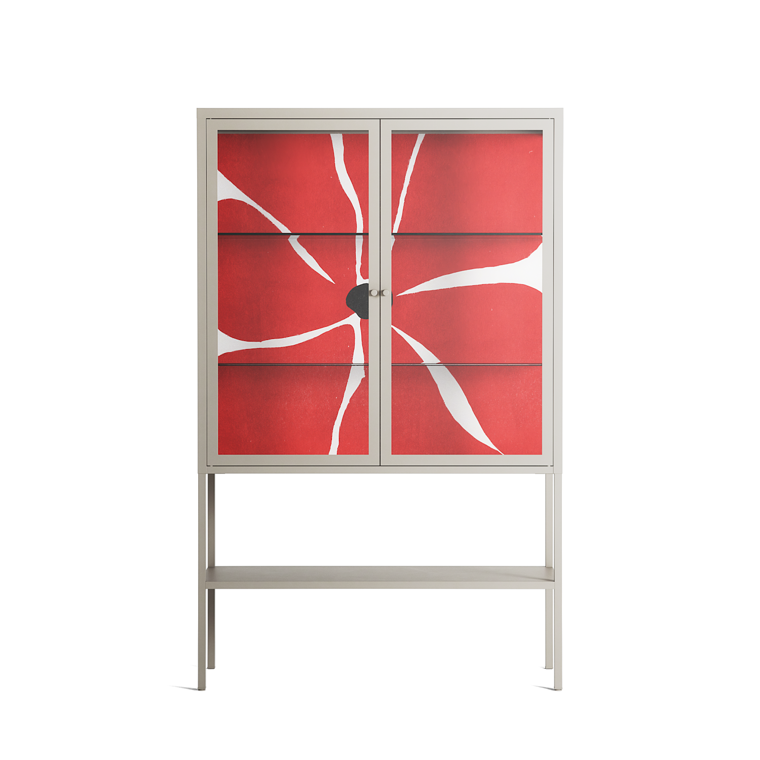 Spring to Summer - Loft Cabinet - Alexander Khabbazi - Pebble - Clear glass