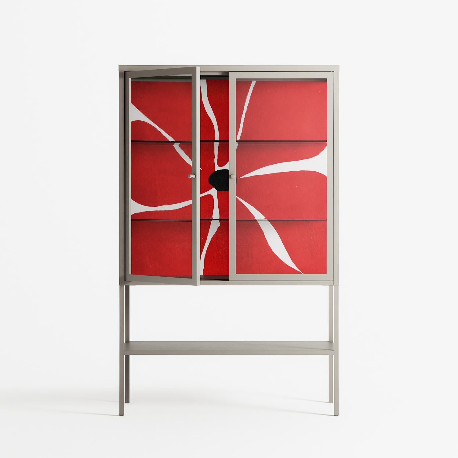 Spring to Summer - Loft Cabinet - Alexander Khabbazi - Pebble - Clear glass