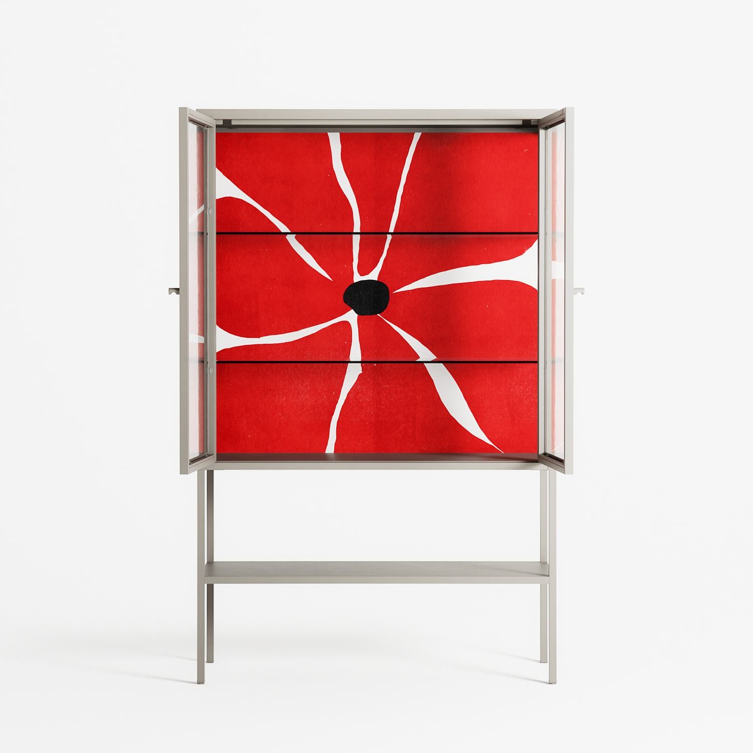 Spring to Summer - Loft Cabinet - Alexander Khabbazi - Pebble - Clear glass
