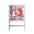 Heart Full- Loft Cabinet - Alexander Khabbazi - Pebble - Clear glass