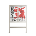 Heart Full- Loft Cabinet - Alexander Khabbazi - Pebble - Clear glass