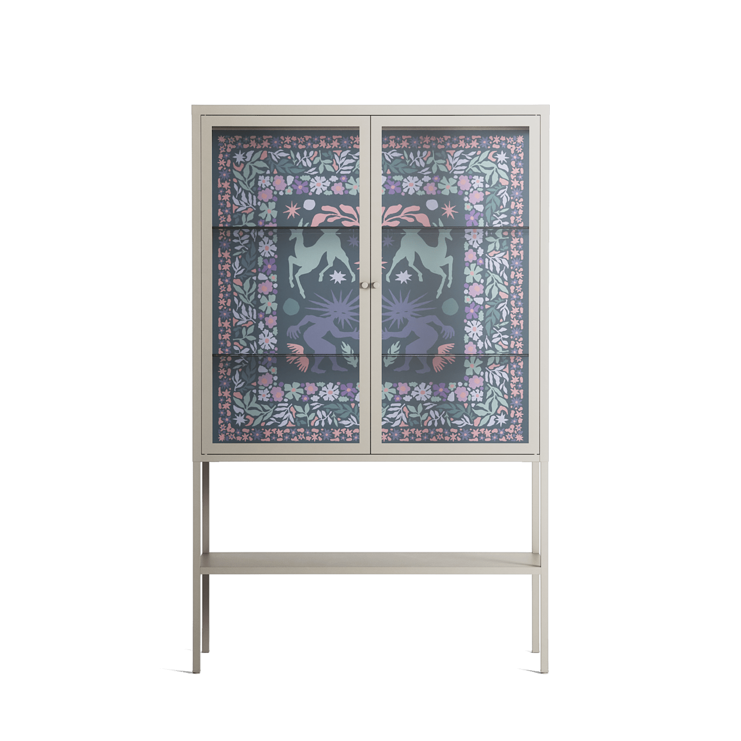 Sunbrother 2 - Loft Cabinet - Nick Liefhebber - Pebble - Clear glass