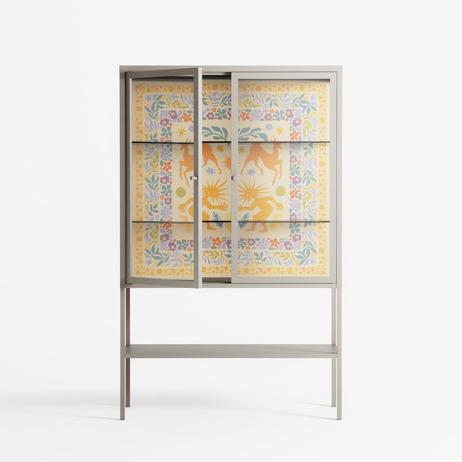 Sunbrother 3 - Loft Cabinet - Nick Liefhebber - Pebble - Clear glass