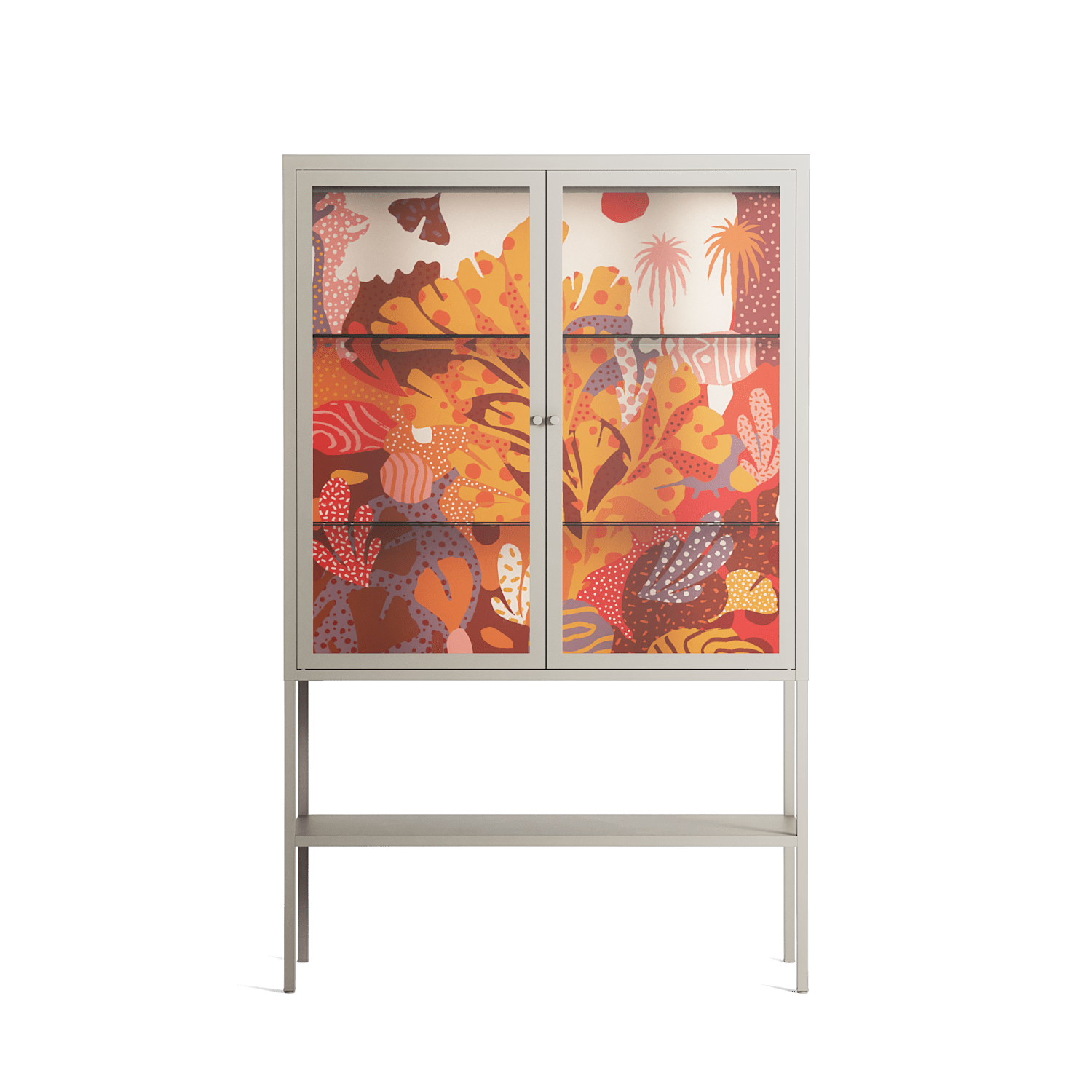 A Bridge Across Time - Loft Cabinet - Nick Liefhebber - Pebble - Clear glass