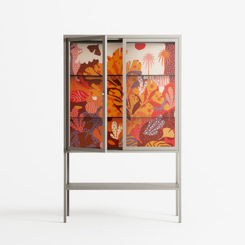 A Bridge Across Time - Loft Cabinet - Nick Liefhebber - Pebble - Clear glass