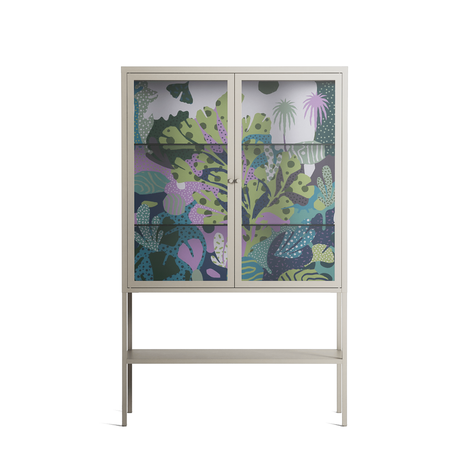 A Bridge Across Time 2 - Loft Cabinet - Nick Liefhebber - Pebble - Clear glass