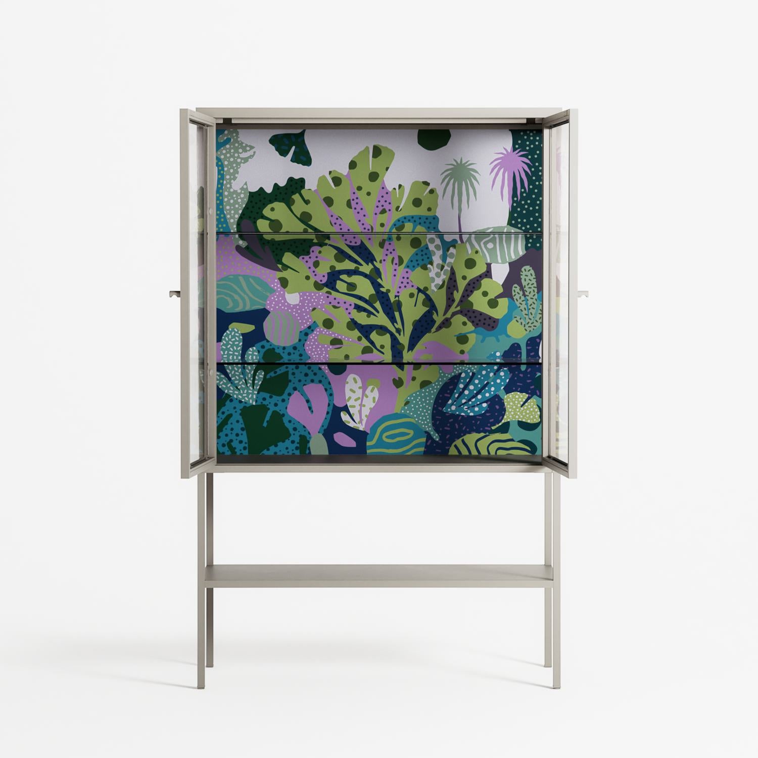 A Bridge Across Time 2 - Loft Cabinet - Nick Liefhebber - Pebble - Clear glass