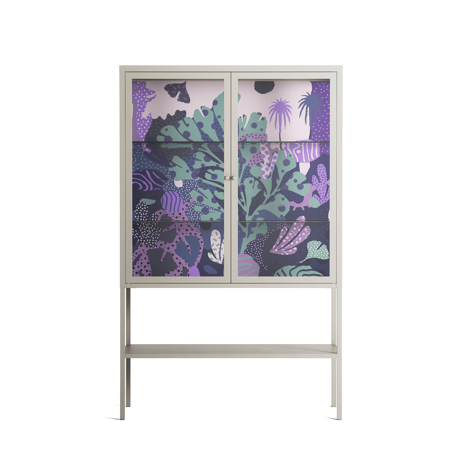 A Bridge Across Time 3 - Loft Cabinet - Nick Liefhebber - Pebble - Clear glass