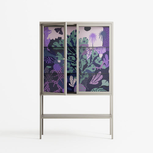 A Bridge Across Time 3 - Loft Cabinet - Nick Liefhebber - Pebble - Clear glass