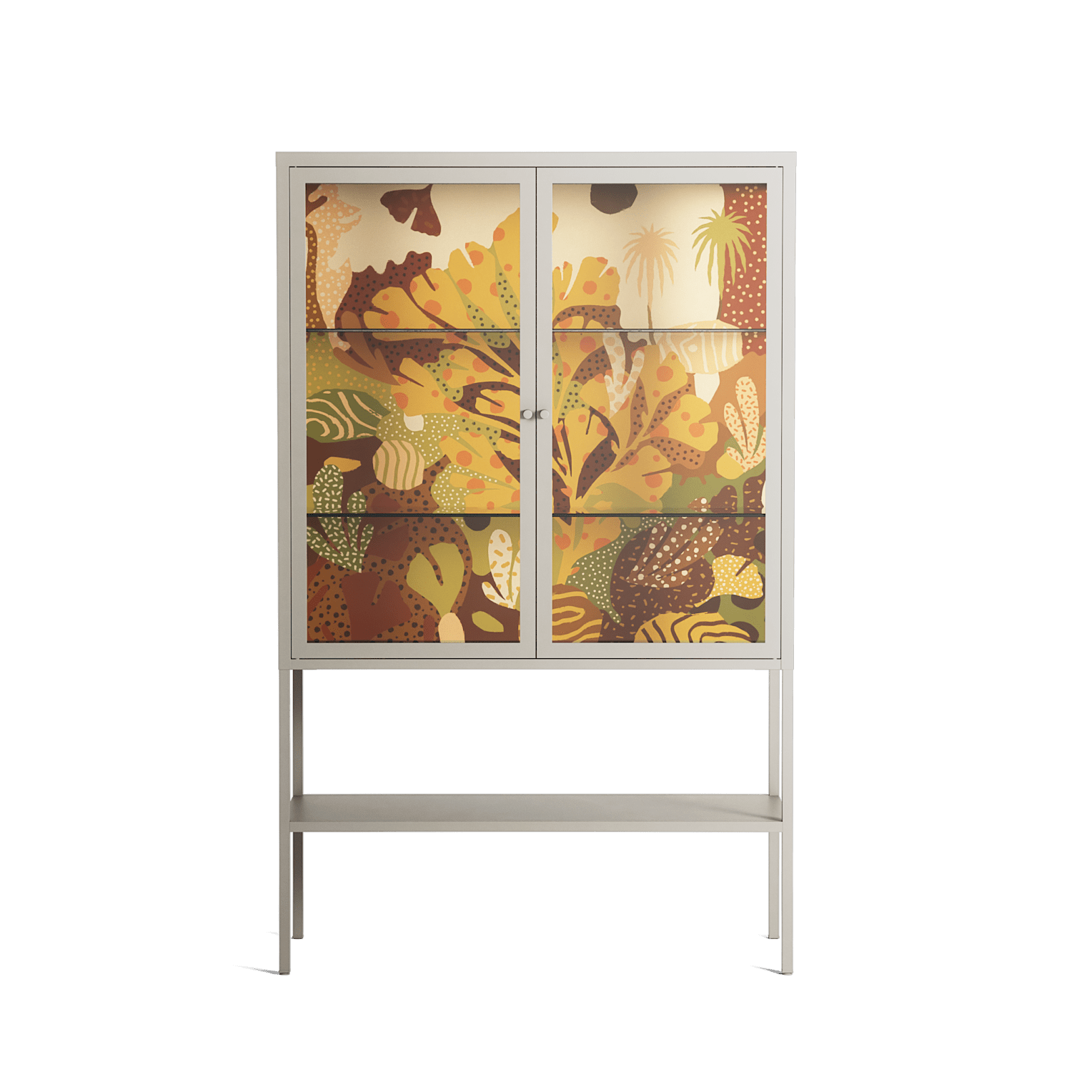 A Bridge Across Time 4 - Loft Cabinet - Nick Liefhebber - Pebble - Clear glass