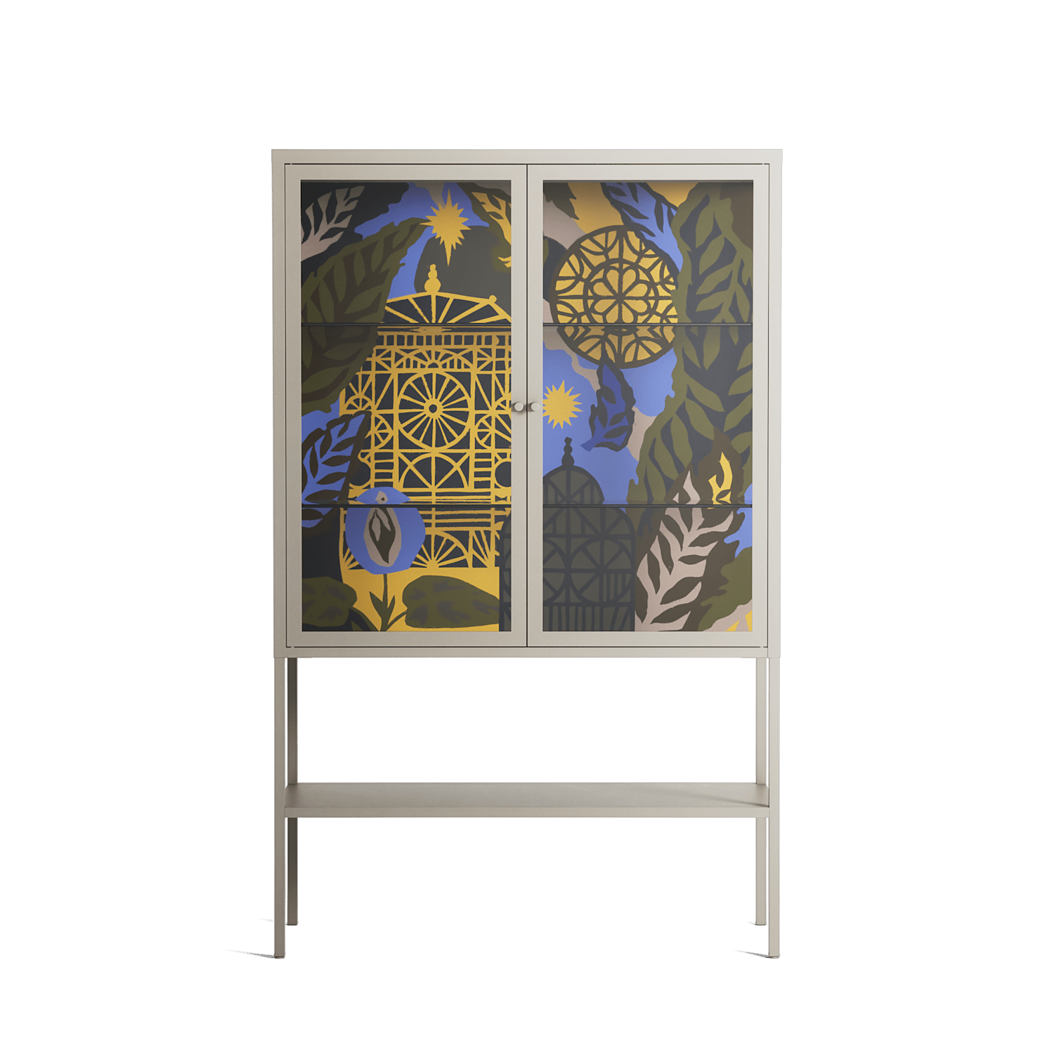 The Towering Hall Full Of Light 2 - Loft Cabinet - Nick Liefhebber - Pebble - Clear glass