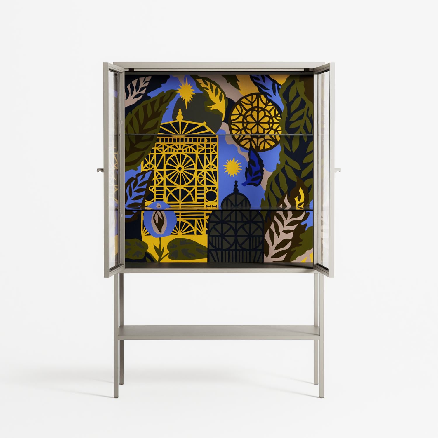 The Towering Hall Full Of Light 2 - Loft Cabinet - Nick Liefhebber - Pebble - Clear glass