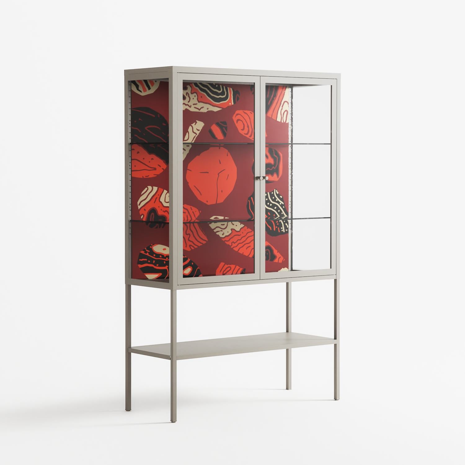 Pebbles 2 - Loft Cabinet - Nick Liefhebber - Pebble - Clear glass