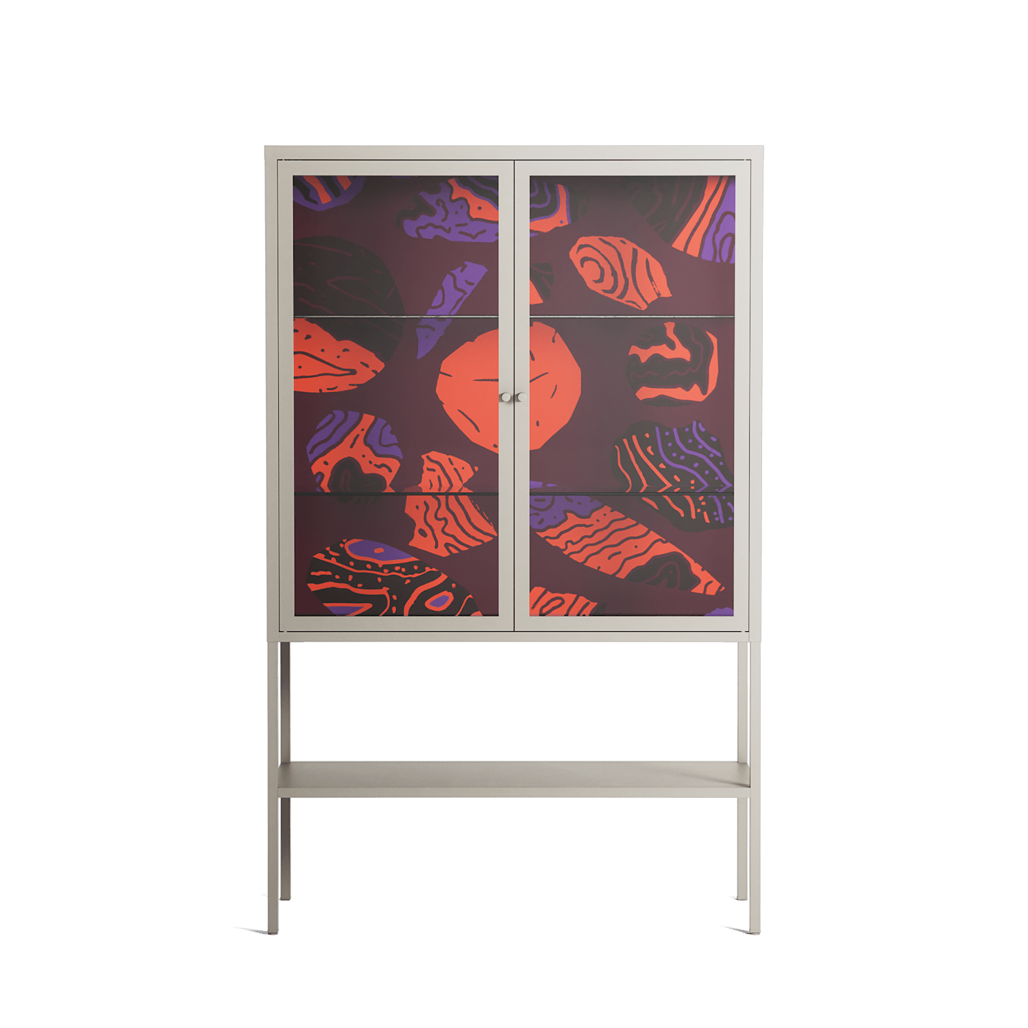 Pebbles 3 - Loft Cabinet - Nick Liefhebber - Pebble - Clear glass