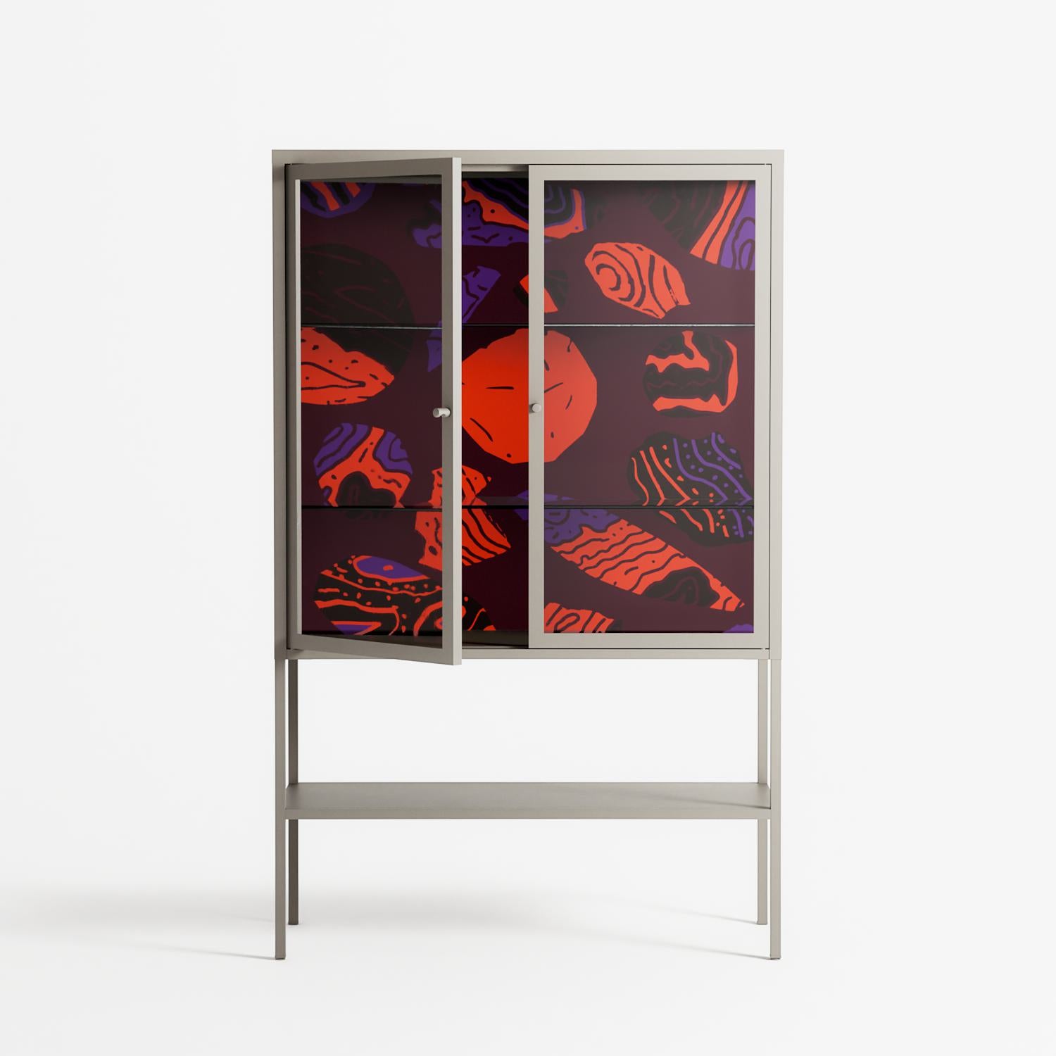 Pebbles 3 - Loft Cabinet - Nick Liefhebber - Pebble - Clear glass