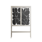 Black Flower - Loft Cabinet - Konrad Blaszczyk - Pebble - Clear glass