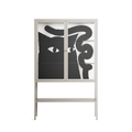Black Cat - Loft Cabinet - Konrad Blaszczyk - Pebble - Clear glass