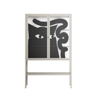 Black Cat - Loft Cabinet - Konrad Blaszczyk - Pebble - Clear glass