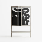 Black Cat - Loft Cabinet - Konrad Blaszczyk - Pebble - Clear glass