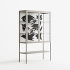 Black Birds - Loft Cabinet - Konrad Blaszczyk - Pebble - Clear glass