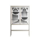 Black Fern - Loft Cabinet - Konrad Blaszczyk - Pebble - Clear glass