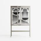 Black Fern - Loft Cabinet - Konrad Blaszczyk - Pebble - Clear glass