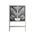 White Fern - Loft Cabinet - Konrad Blaszczyk - Pebble - Clear glass