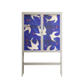 Birds A - Loft Cabinet - Heather Zhou - Pebble - Clear glass