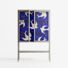 Birds A - Loft Cabinet - Heather Zhou - Pebble - Clear glass