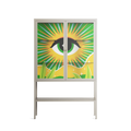 Curiosity - Loft Cabinet - Heather Zhou - Pebble - Clear glass