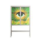 Curiosity - Loft Cabinet - Heather Zhou - Pebble - Clear glass
