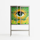 Curiosity - Loft Cabinet - Heather Zhou - Pebble - Clear glass