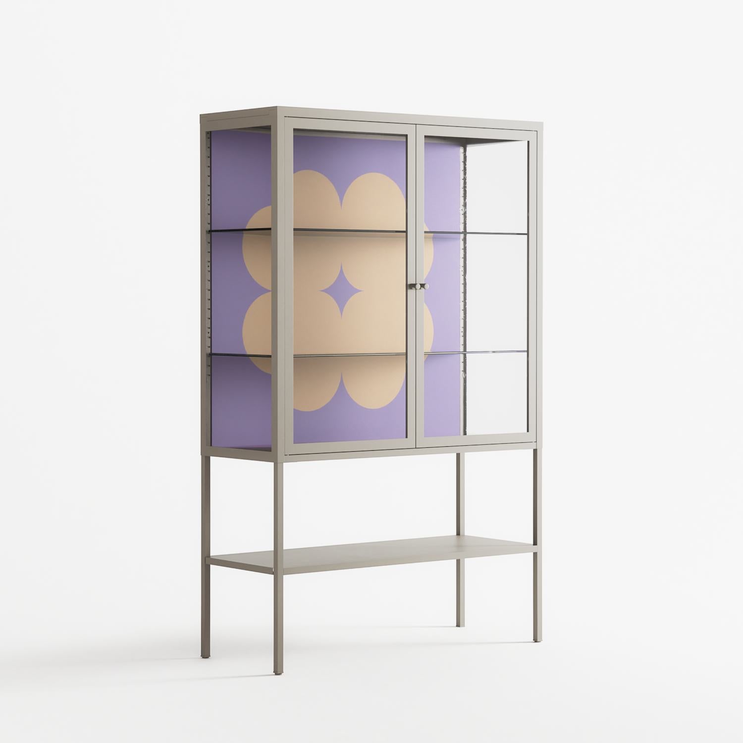 Amara - Loft Cabinet - Linus Lohoff - Pebble - Clear glass
