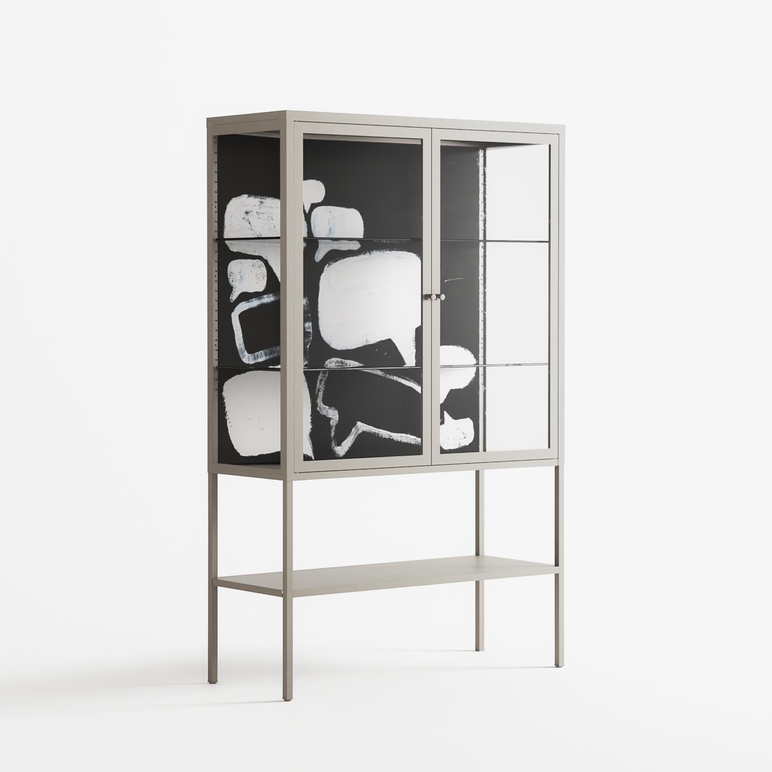 Talk Less Say More - Loft Cabinet - Ciara Wade - Pebble - Clear glass