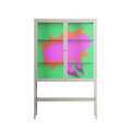 Sit This One Out - Loft Cabinet - Ciara Wade - Pebble - Clear glass