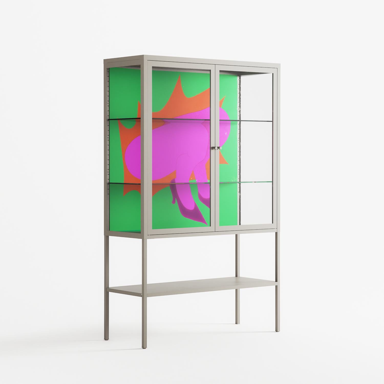 Sit This One Out - Loft Cabinet - Ciara Wade - Pebble - Clear glass